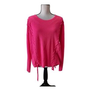 Design history hot pink knit sweater Women‎ Size Xl New